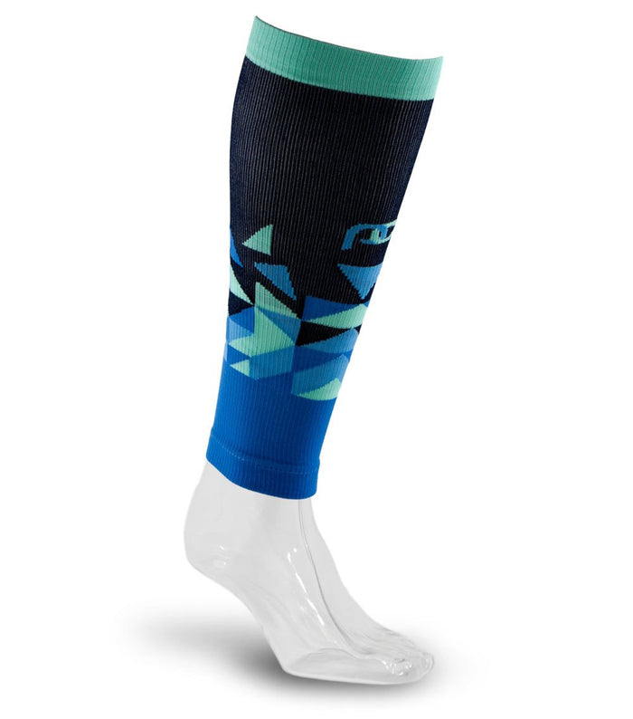 Calf Sleeves, Blue Vertex
