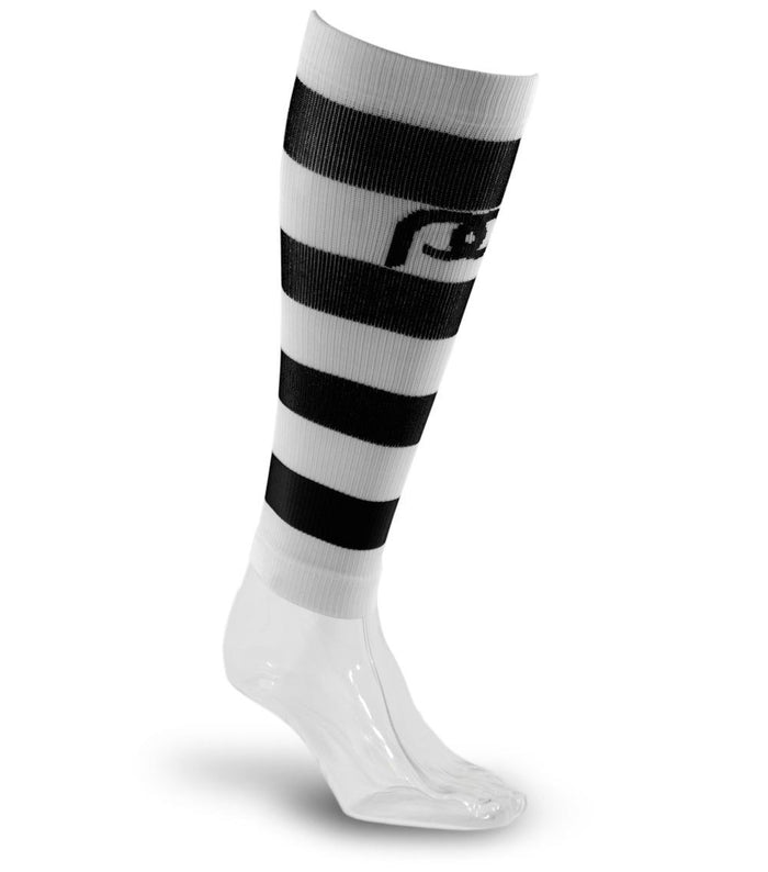 Calf Sleeves, White and Black